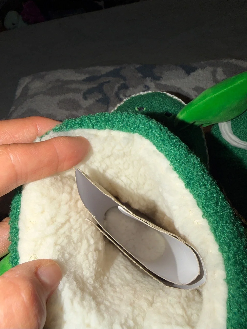 Hanna Anderson Green Dragon Plush Slipper Boots Never Worn! Size 4Y-5Y